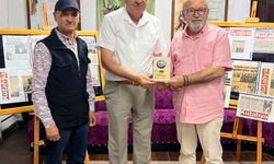 KÜLTÜR VE SANAT ÇALIŞMALARINA DESTEK VEREN BÖLGE GAZETESİNE PLAKET