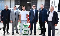 8 Bin 350 kilogram yem bezelyesi tohumu hibe edildi