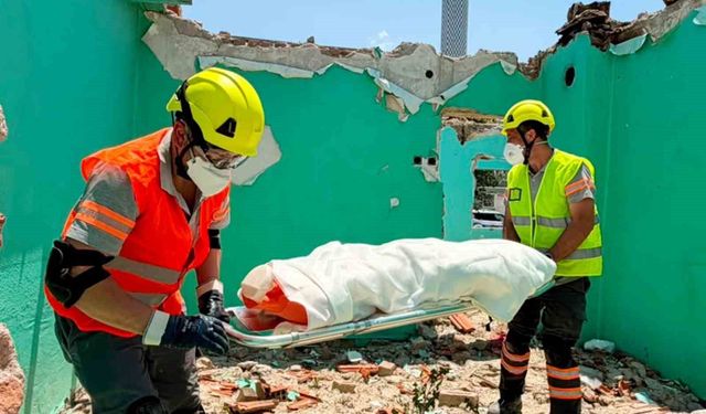 Kütahya OSB Arama Kurtarma Ekibi, AFAD tatbikatında başarıyla görev aldı