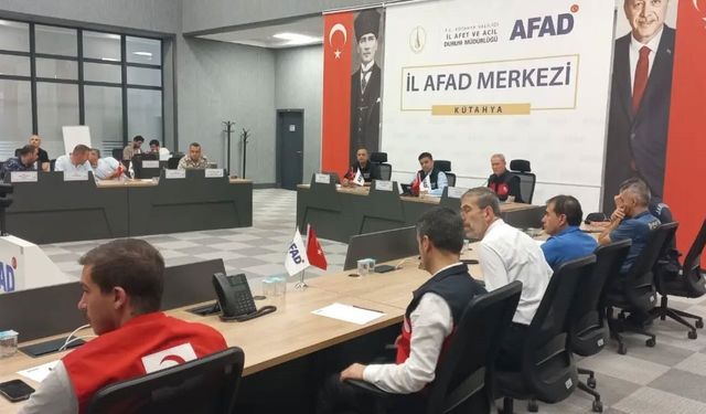 Kütahya'da deprem tatbikatı