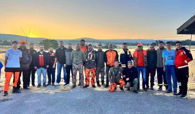 Emet'te yabani domuzlara karşı sürek avı düzenlendi