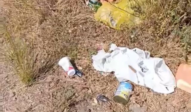 Gölet kenarlarına atılan çöpler tepki topluyor