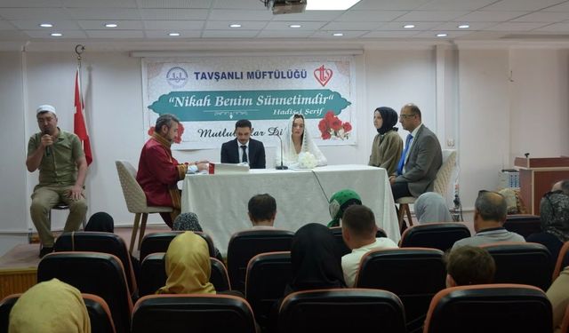 'İki İnsan Bir Hayat' projesiyle Tavşanlı'da anlamlı nikâh