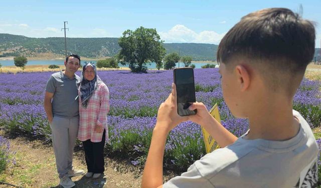 Kütahya'da lavanta bahçesi kapılarını ziyaretçilere açtı