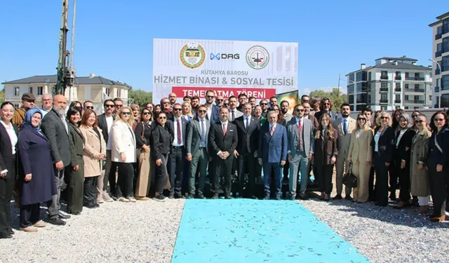 Kütahya Barosu’nun yeni hizmet binası için ilk harç atıldı
