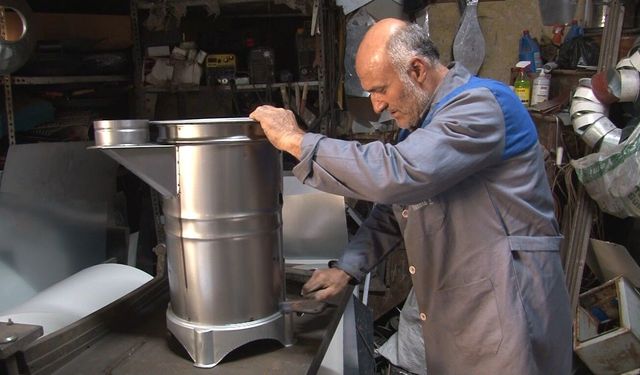 Kütahya’da üretilen el yapımı sobalar ilgi görüyor