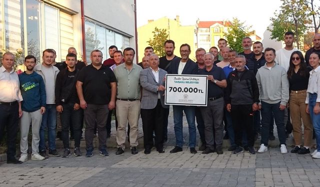 Tavşanlı’da amatör spora maddi destek
