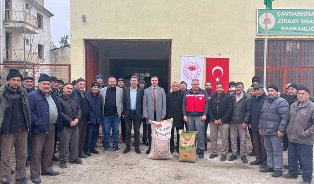 Afetten zarar gören çiftçilere tohum desteği