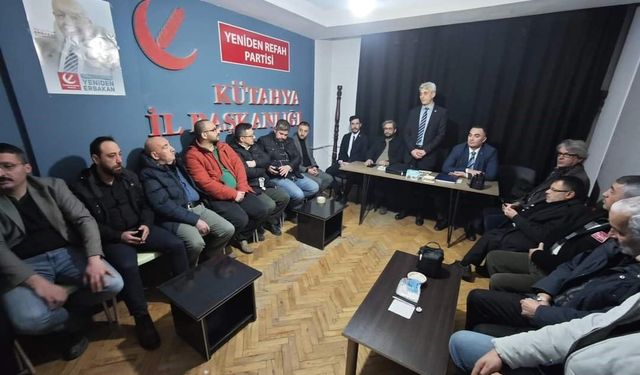 Kütahya Yeniden Refah Partisi’nde devir teslim töreni