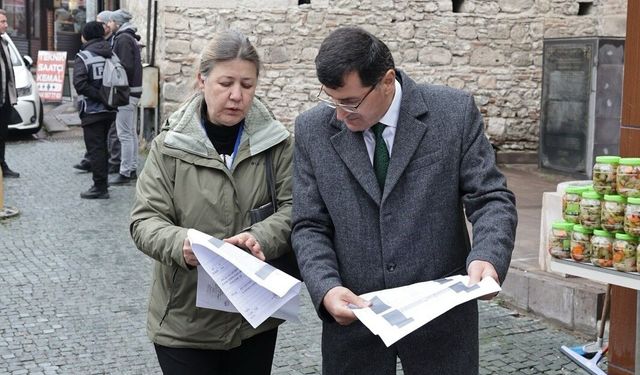Kütahya Belediye Başkanı Kahveci’den tarihi mekânlarda inceleme