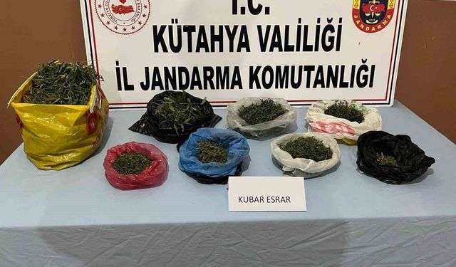 Kütahya’da jandarmadan uyuşturucu operasyonu