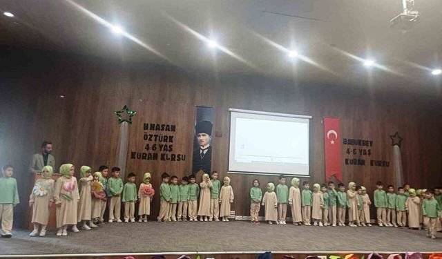Emet’te 4-6 Yaş Kur’an kursu öğrencilerinden yıl sonu gösterisi