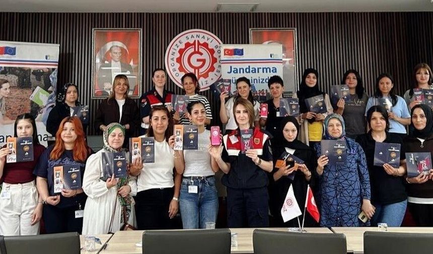 Gediz OSB'de çalışan kadınlara KADES eğitimi