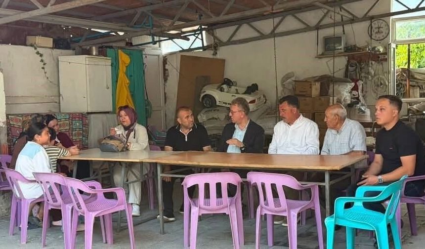 Hisarcık'ta AK Parti'den hane ziyaretleri