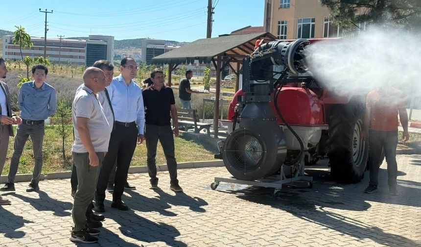 DPÜ Tavşanlı MYO'da geliştirilen 'Turbo Fanlı Su Atomizer' protokole tanıtıldı