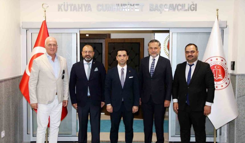 Kütahya OSB'den Başsavcı Kılıç ve MHP İl Başkanı Türker'e hayırlı olsun ziyareti