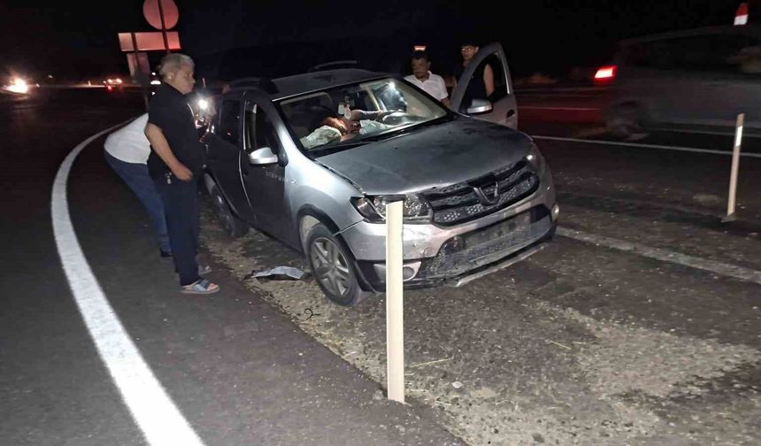 Hisarcık'ta iki otomobil çarpıştı: 2 yaralı