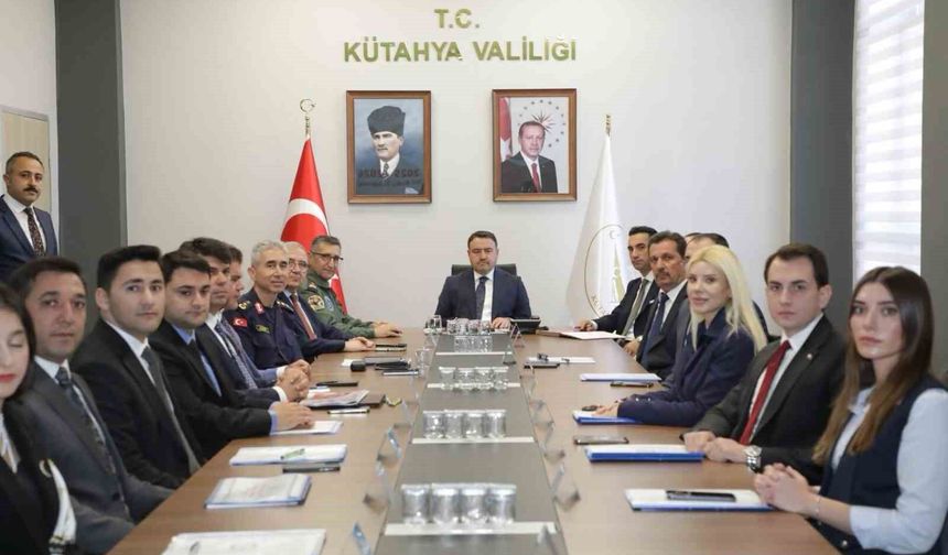 Kütahya'da güvenlik ve asayiş masaya yatırıldı