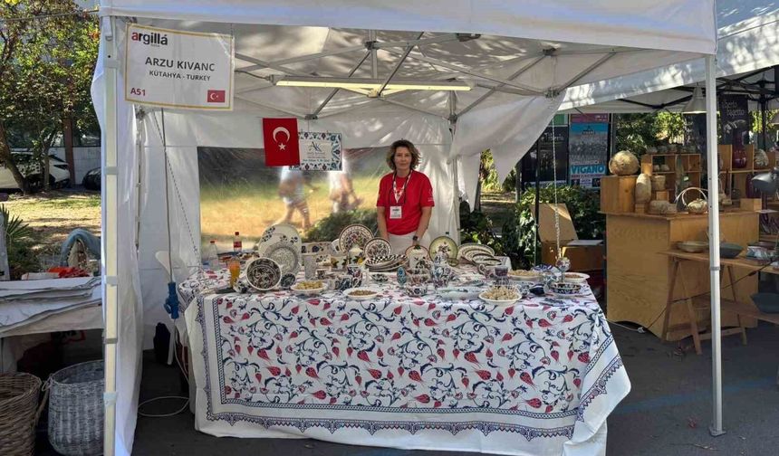 Kütahya'nın seramik sanatı İtalya'da uluslararası festivalde tanıtıldı