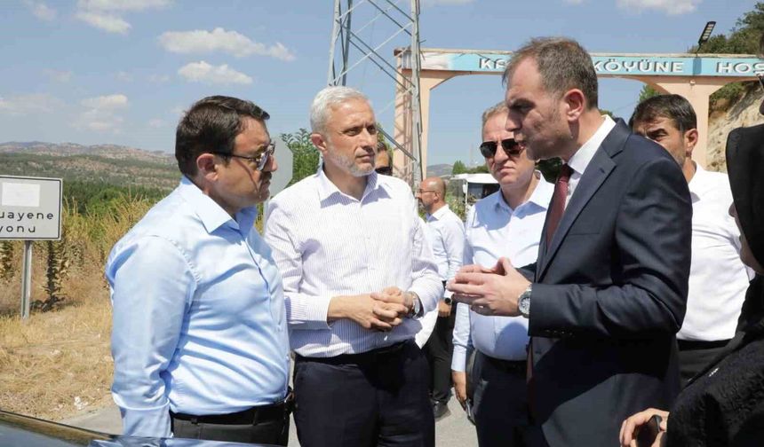 Vali Musa Işın, yol yapım çalışmalarını yerinde inceledi