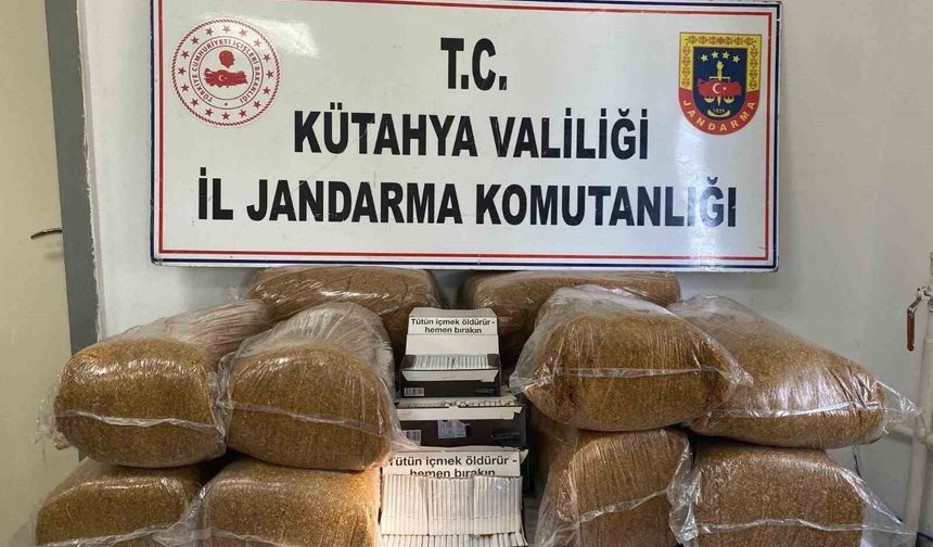 Kütahya'da jandarmadan kaçakçılık operasyonu