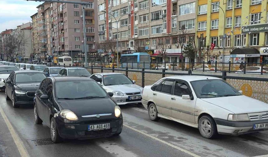 Kütahya'da otomobil sayısı 10 yılda yüzde 34,4 arttı