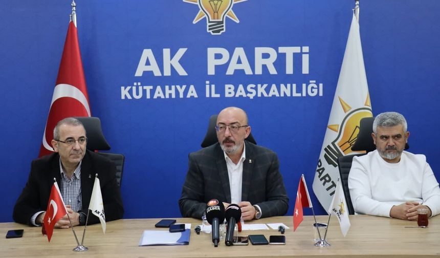 AK Parti Kütahya İl Başkanı Mustafa Önsay 937 günlük görev süresini değerlendirildi