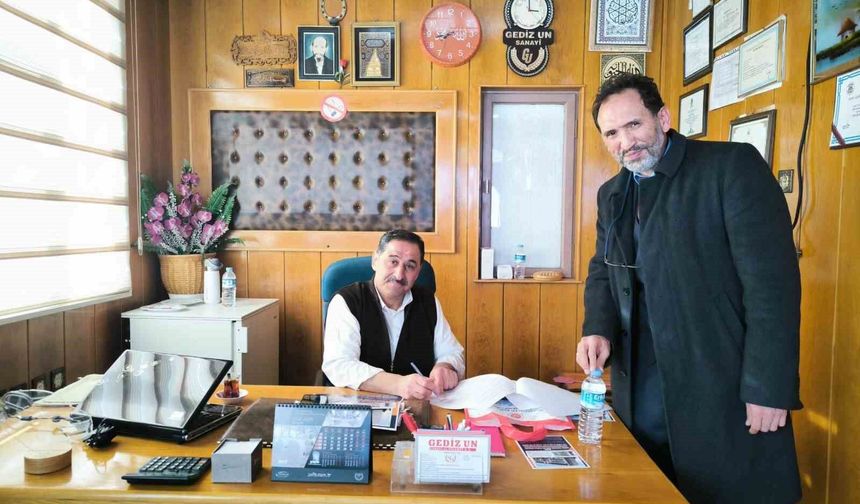 Gediz’de hafızlık kursu inşaatına yardımlar devam ediyor