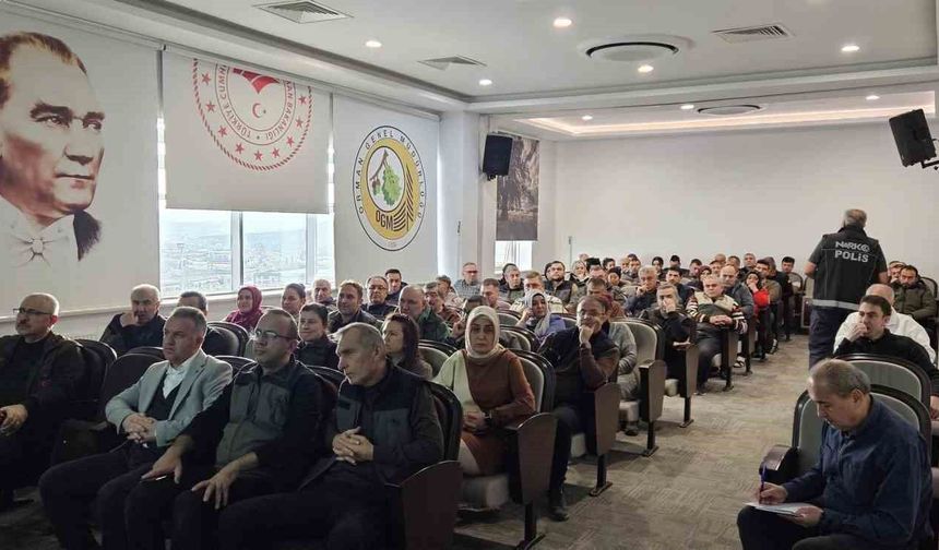 Kütahya OBM personeline bağımlılık ile mücadele eğitimi