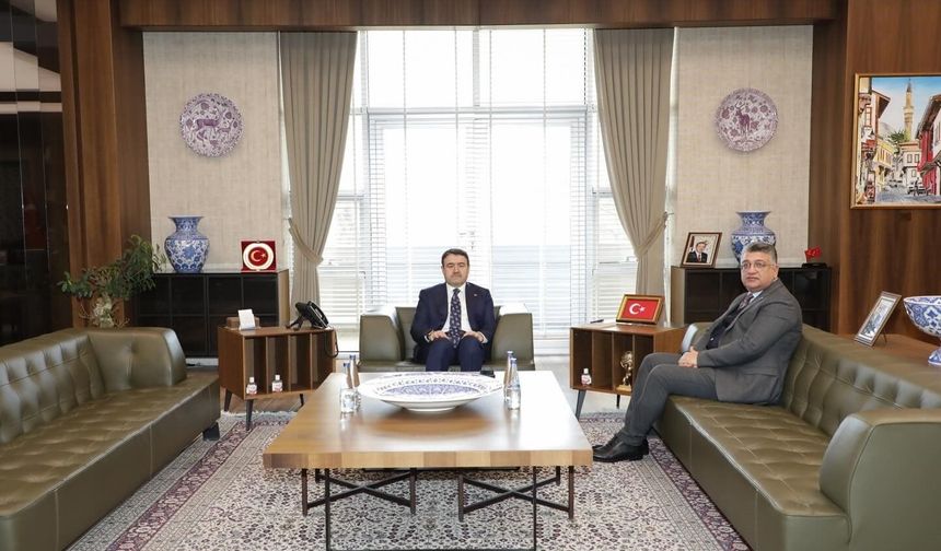 Vali Musa Işın, Rektör Süleyman Kızıltoprak’ı ağırladı